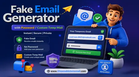 Fake Email Generator with Password | Custom Temp Mail